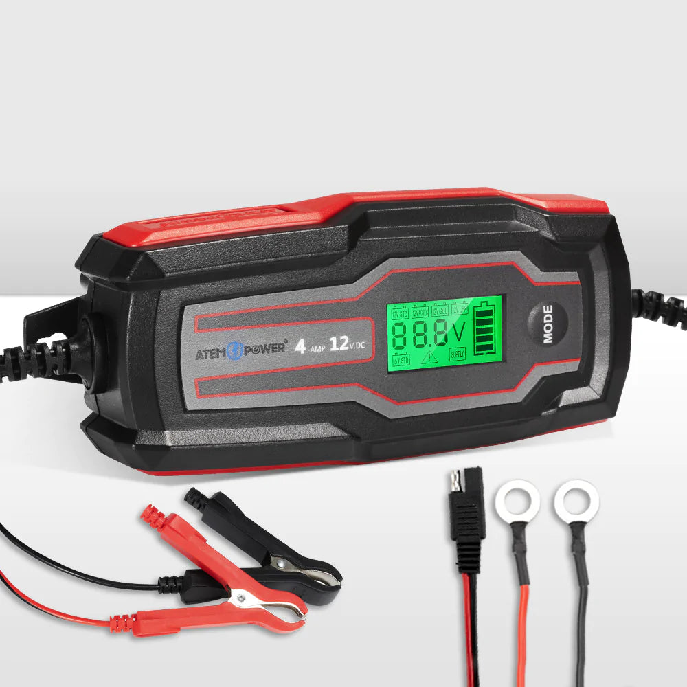 CARGADOR DE BATERIA INTELIGENTE 4A 12V - Trakend