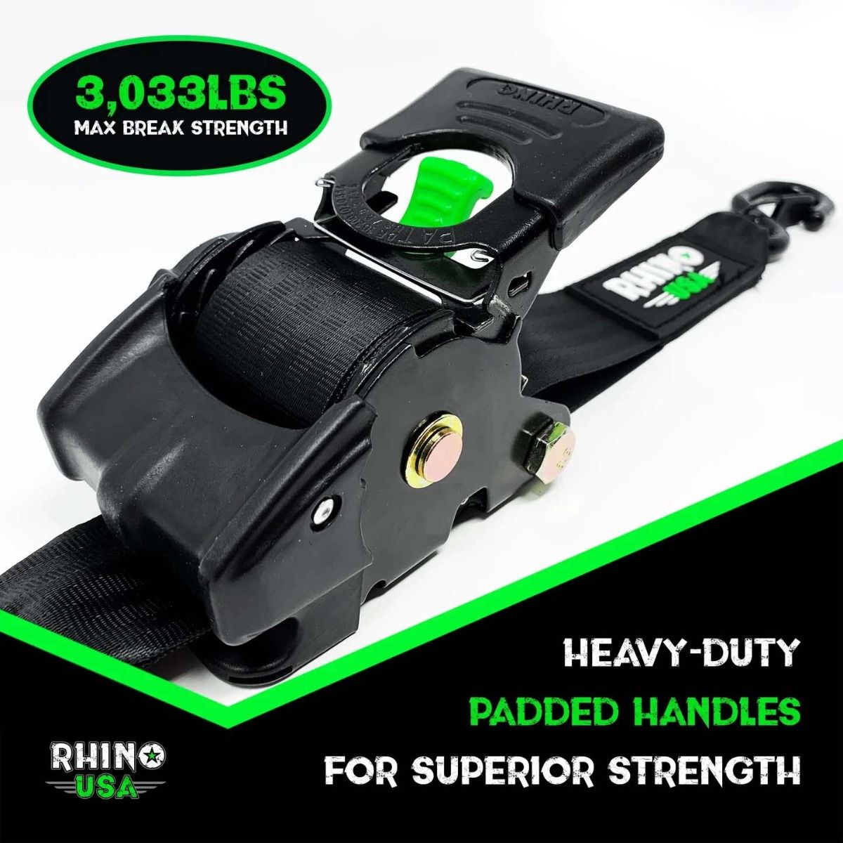 PACK X 2 CORREAS DE AMARRE 5 X 305 CM CON RATCHET - Trakend
