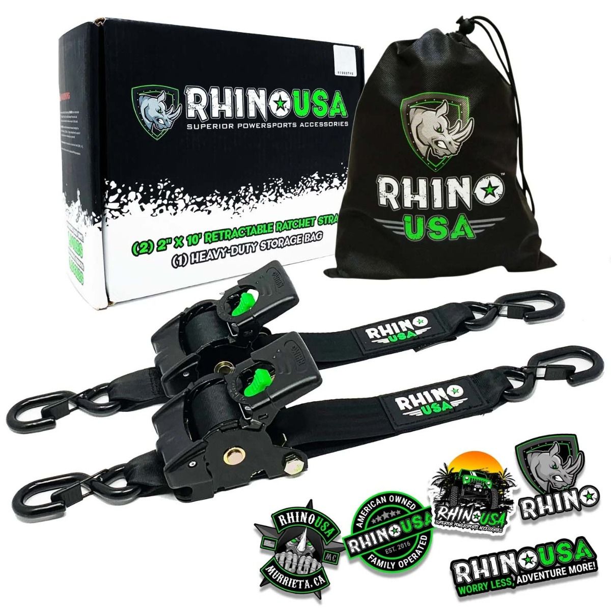 PACK X 2 CORREAS DE AMARRE 5 X 305 CM CON RATCHET - Trakend
