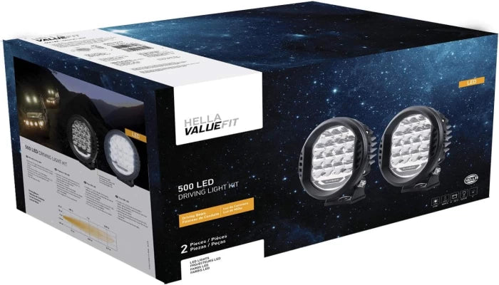 KIT FOCOS REDONDOS HELLA VALUEFIT 500 LED BEAM