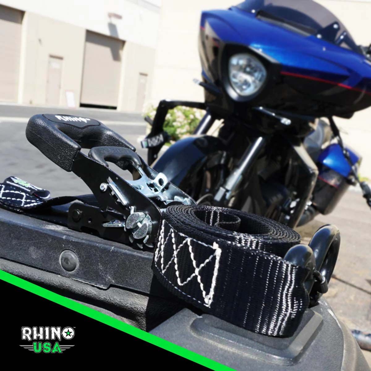 PACK X2 CORREAS DE AMARRE HD 4X244 CM CON RATCHET - Trakend