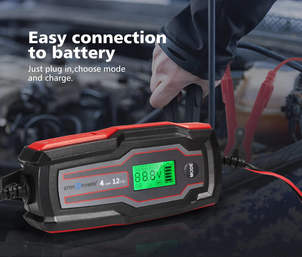 CARGADOR DE BATERIA INTELIGENTE 4A 12V - Trakend