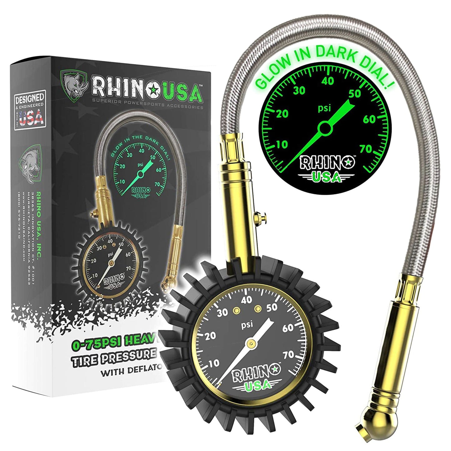 MANÓMETRO HEAVY DUTY DE PRESION (0-75 PSI) - Trakend