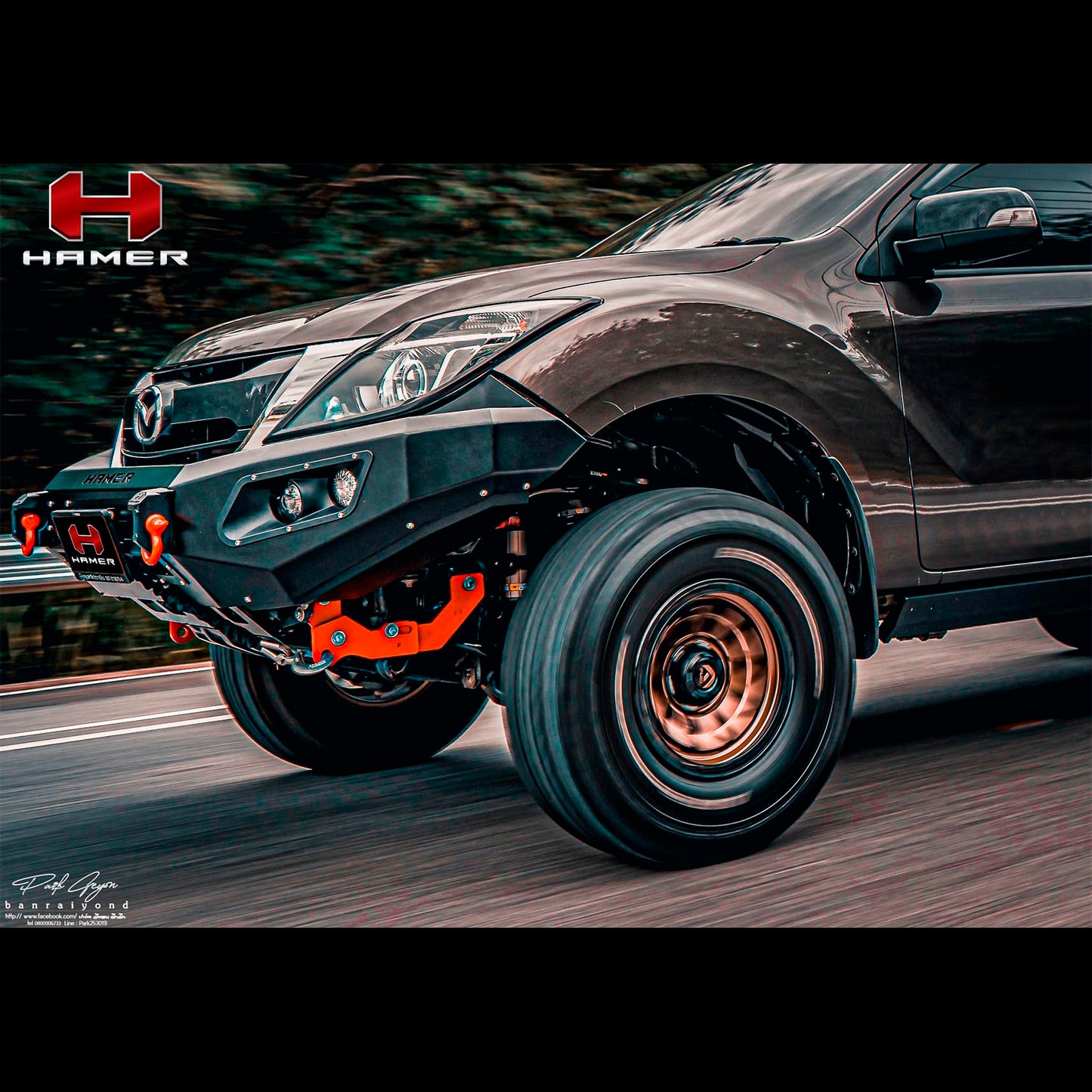 BUMPER DELANTERO HAMER KING SERIES MAZDA BT-50 13-21 - Trakend