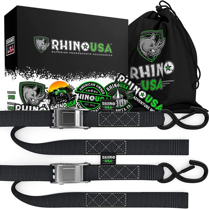 PACK X 2 CORREAS DE AMARRE 3,8 X 244 CM CON GANCHO - Trakend
