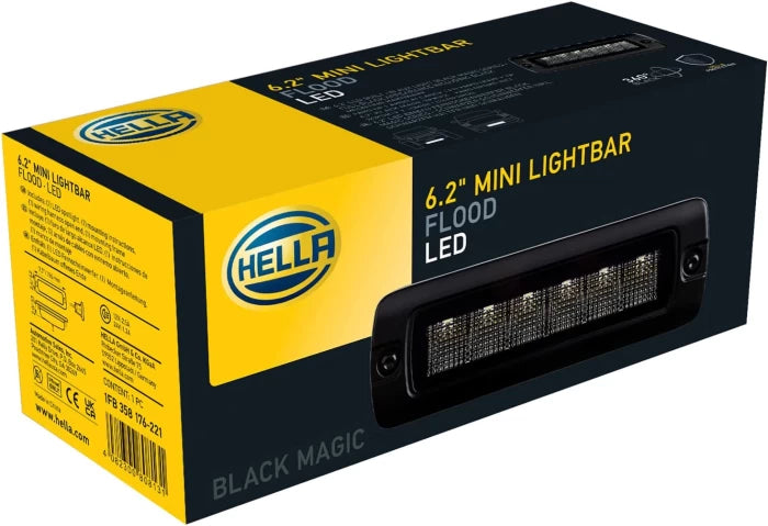 MINI BARRA LED HELLA BLACK MAGIC MINI LIGHTBAR 6,2" EMPOTRABLE FLOOD