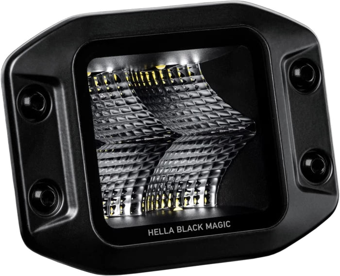 KIT FOCOS LED HELLA BLACK MAGIC 3,2" EMPOTRABLES FLOOD