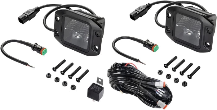 KIT FOCOS LED HELLA BLACK MAGIC 3,2" EMPOTRABLES FLOOD