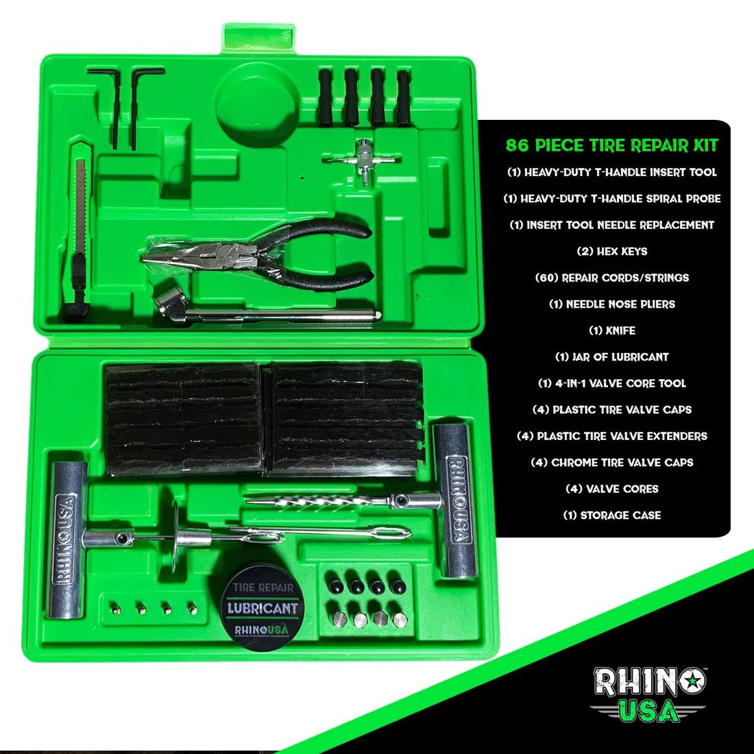 KIT DE REPARACIÓN NEUMÁTICO DE 86 PIEZAS - Trakend