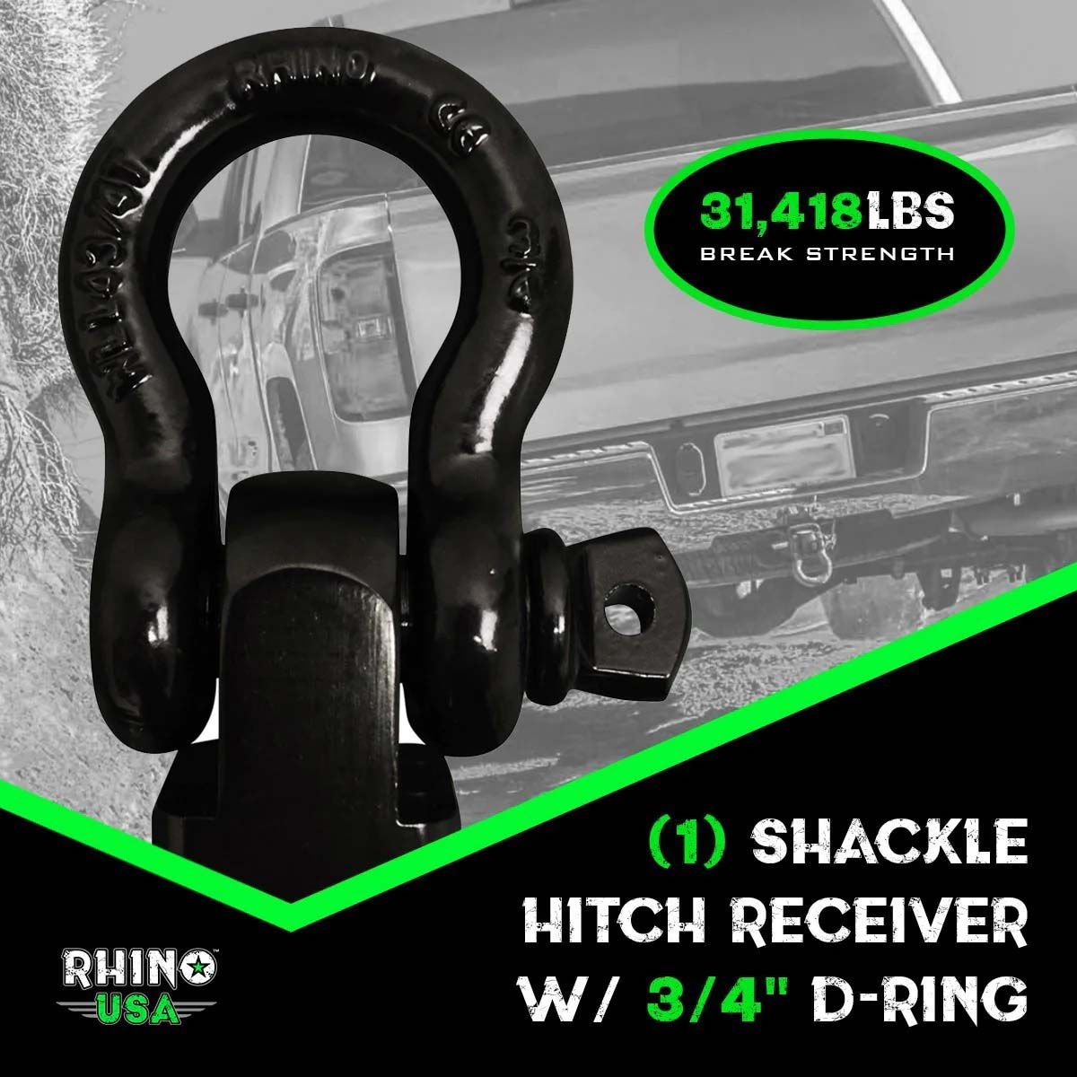 MACHO PARA ENGANCHES DE 2" CON GRILLETE - Trakend