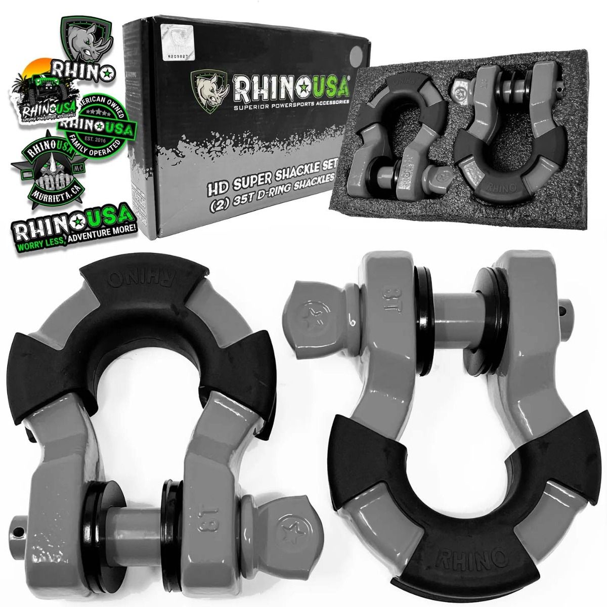 KIT X 2 GRILLETES DE REMOLQUE DE 8 TON - Trakend