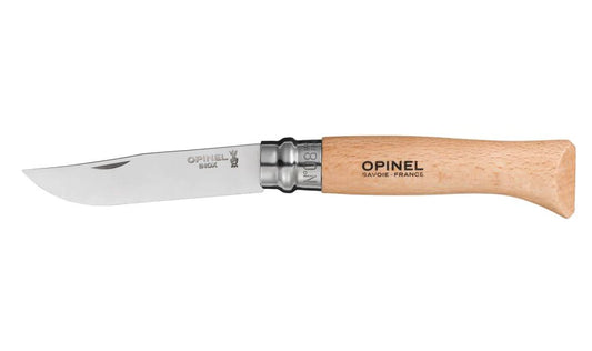 CUCHILLO OPINEL N°8 DE ACERO INOXIDABLE - Trakend